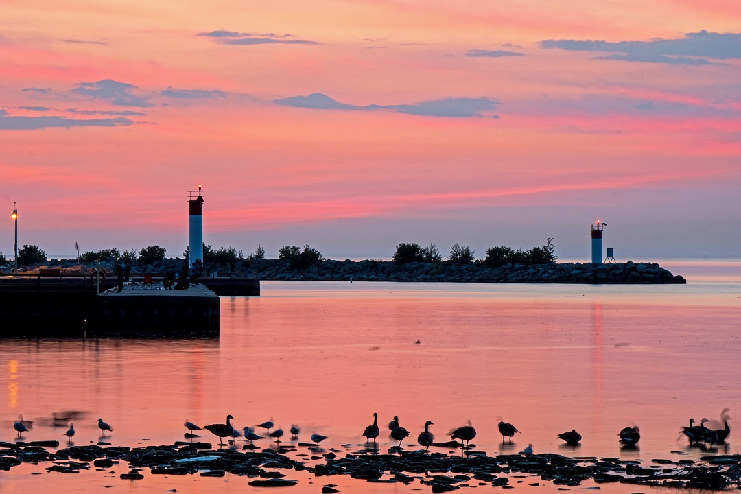 Bronte Ontario Oakville Sunrise Shots Over Lake Ontario