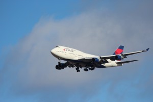 delta airlines 747 detroit metro airport