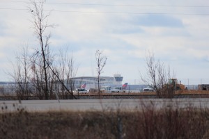 detroit metro airport from wick road field
