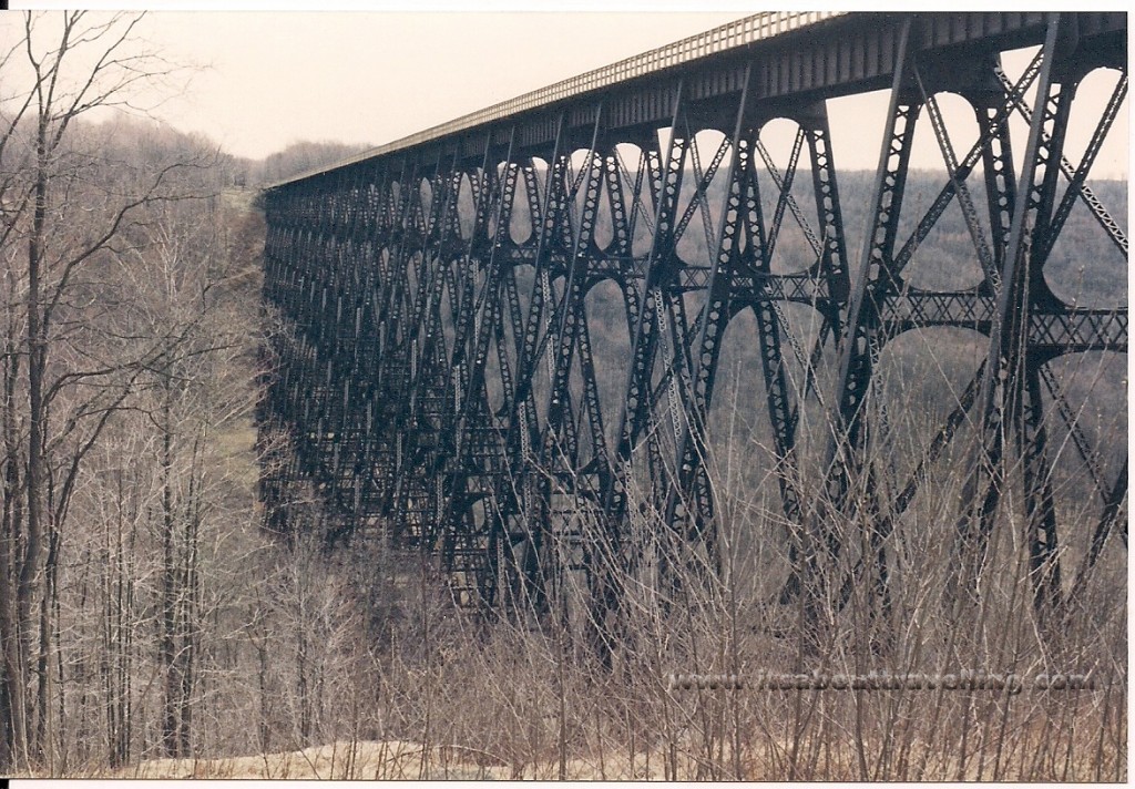 side view kinzua train bridge pennsylvania