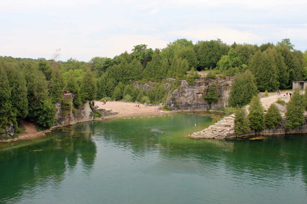 elora quarry conservation area beach ontario canada