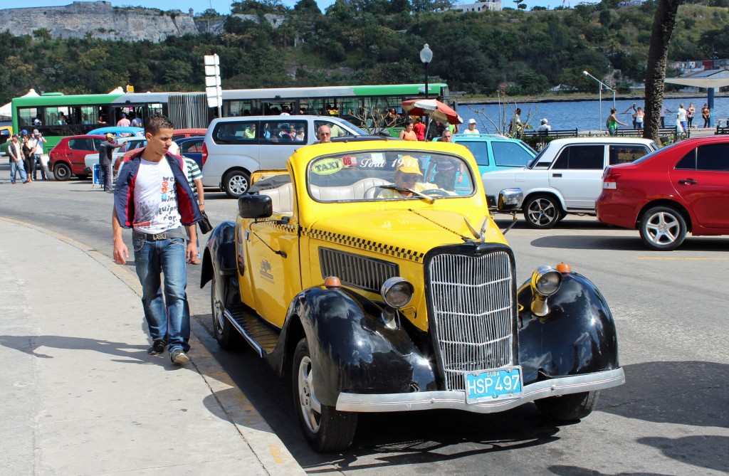 1937 ford convertible taxi havana cuba
