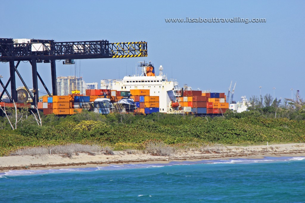 shipping port from dania beach pier florida