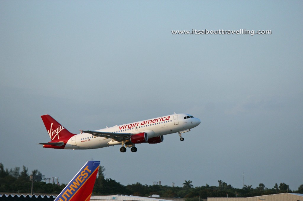 virgin america n844va ft. lauderdale, florida