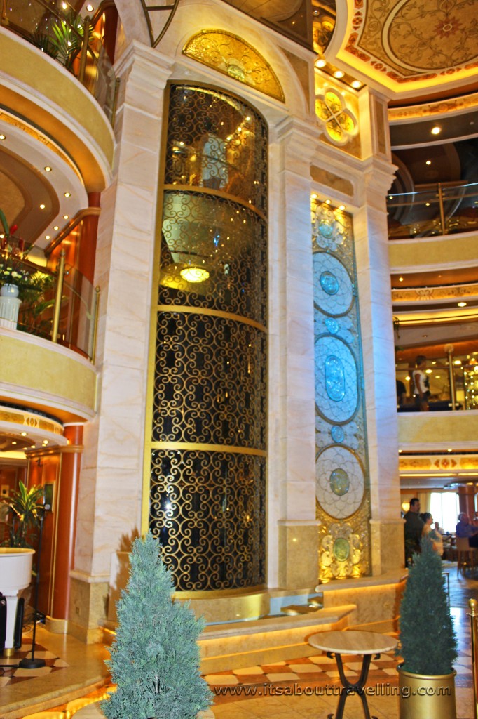 ruby princess atrium panoramic lifts