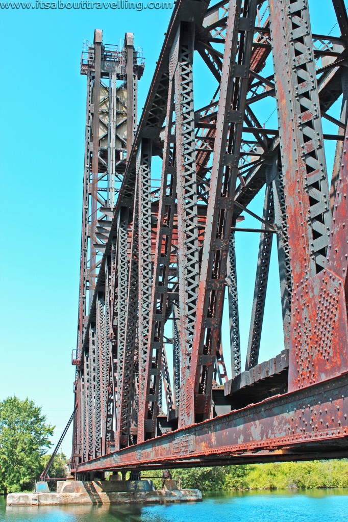 dain city rail lift bridge old canal welland ontario