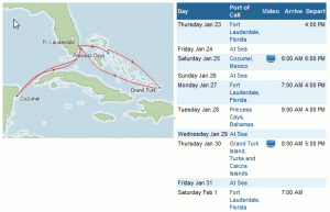ruby princess western caribbean 2014 itinerary
