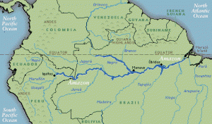 amazon river map