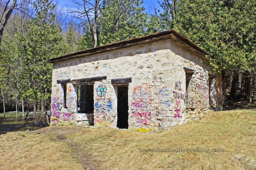 old hydro building ruins eugenia falls conservation area