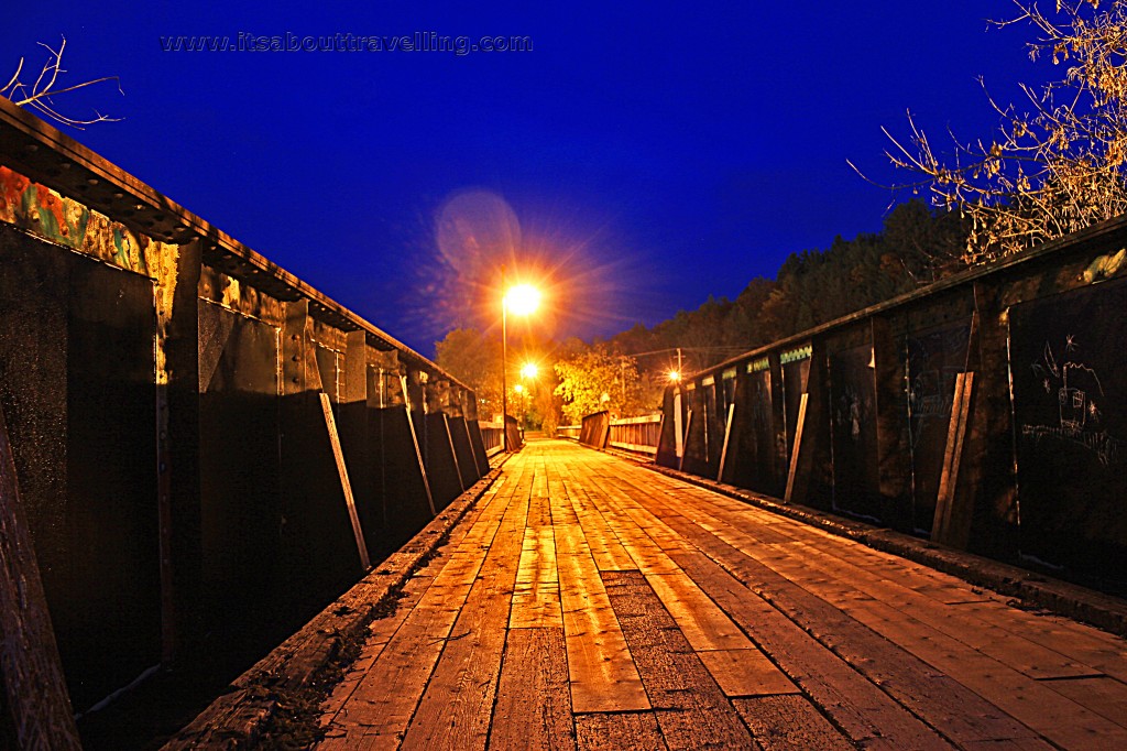 parry sound train trestle walking bridge