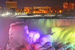 niagara falls new york ice illumination