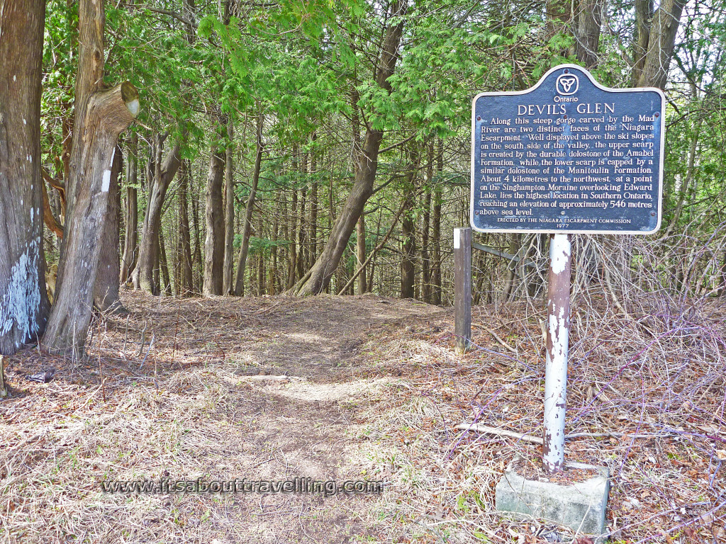 devils glen bruce trail access