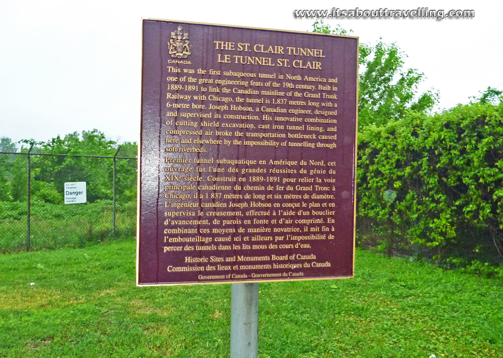 st. clair tunnel updated historic plaque