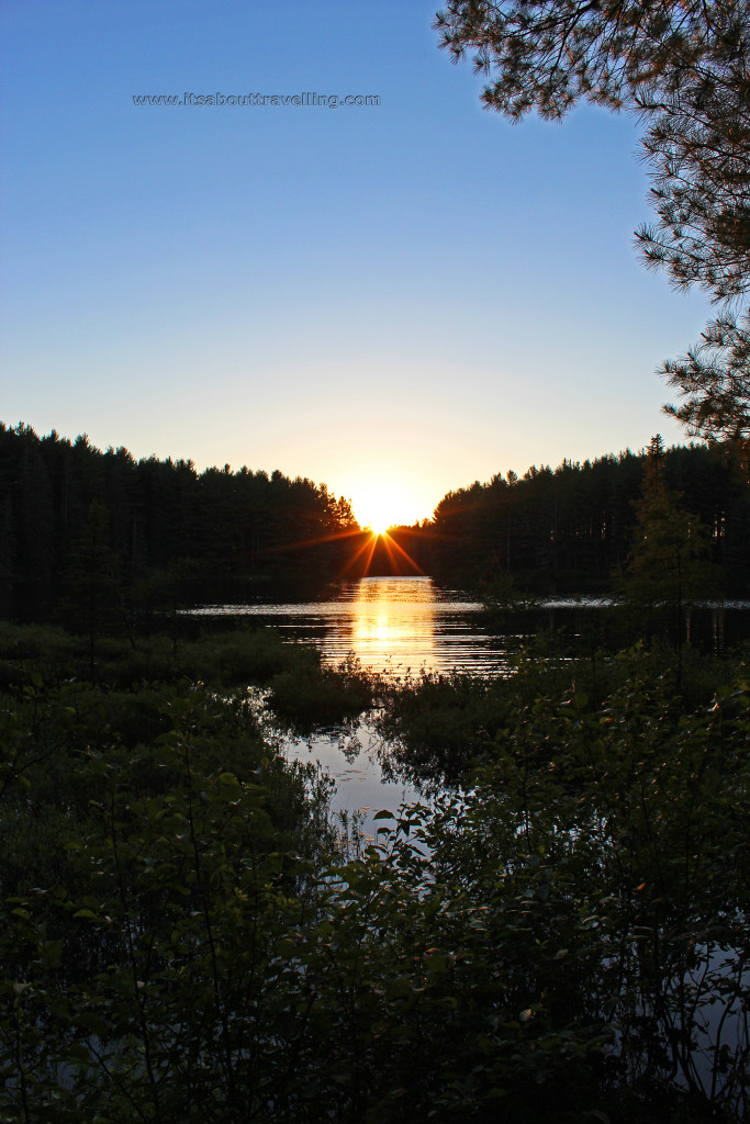 pog lake sunset algonquin