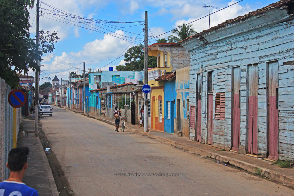 rundown street in remedios cuba