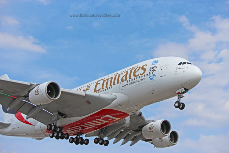 emirates airbus a380 a6-eev toronto pearson yyz