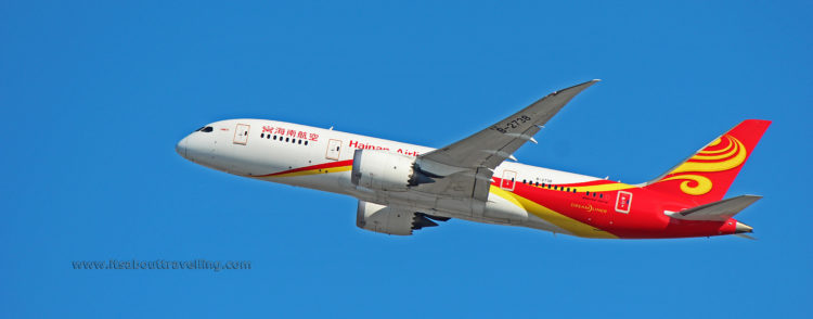 hainan airlines boeing 787-8 dreamliner