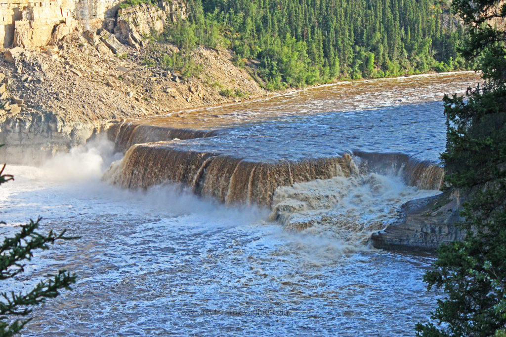 Louise Falls On The Hay River In Canada's Northwest Territories