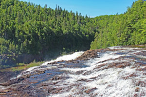 scenic high falls on magpie river wawa ontario