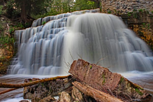 jones falls pottawatomi river owen sound ontario long exposure