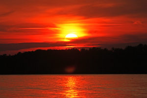 sturgeon lake sunset bobcaygeon ontario canada