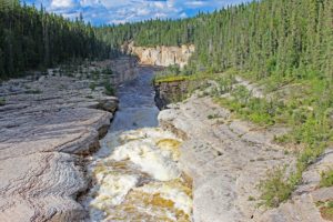 sambaa deh falls northwest territories canada waterfall