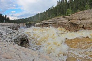 sambaa deh falls northwest territories canada waterfall