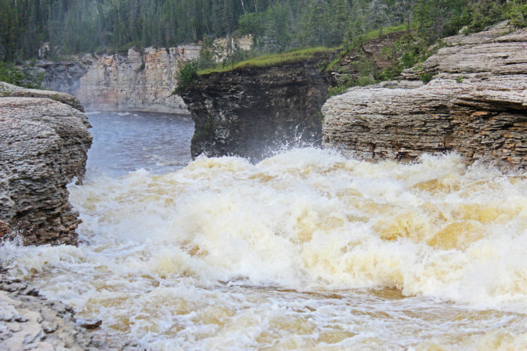 sambaa deh falls northwest territories canada waterfall