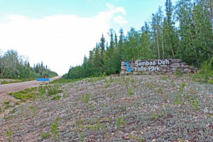 sambaa deh falls territorial park northwest territories canada mackenzie highway