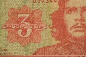 cuba tres pesos paper currency