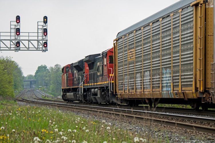 cn freight train georgetown ontario