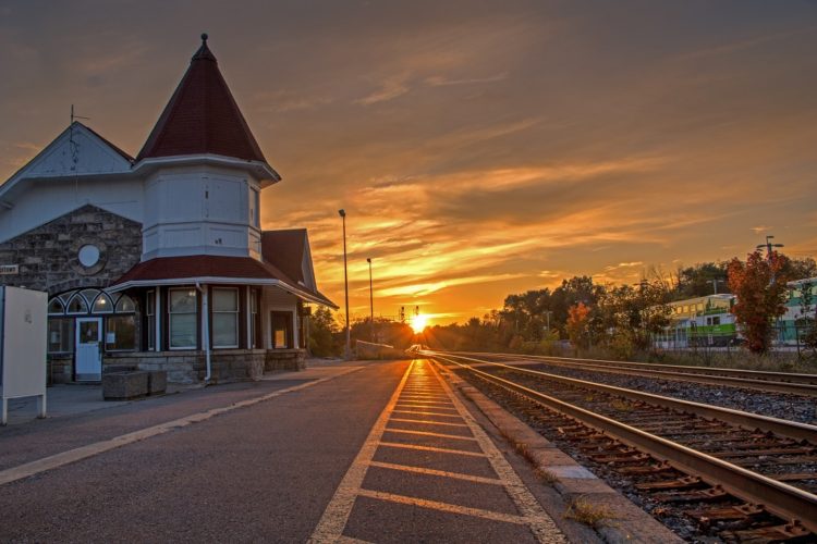 georgetown ontario via station sunset